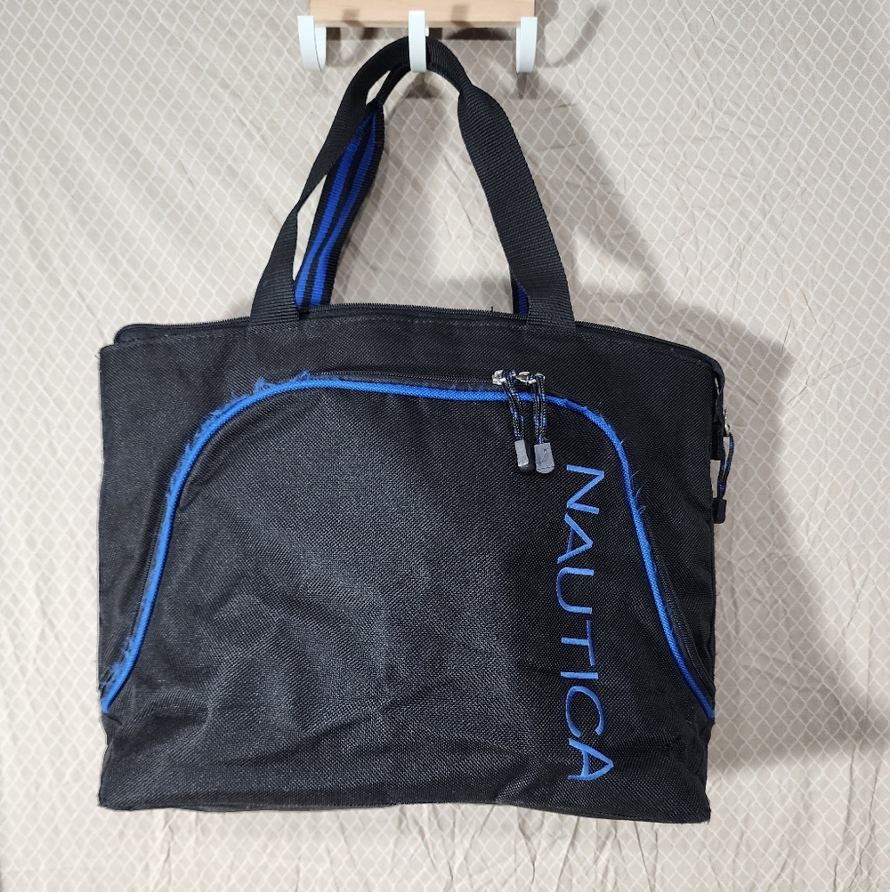 Nautica Black/Blue Women's Tote Bag Used Good Condition